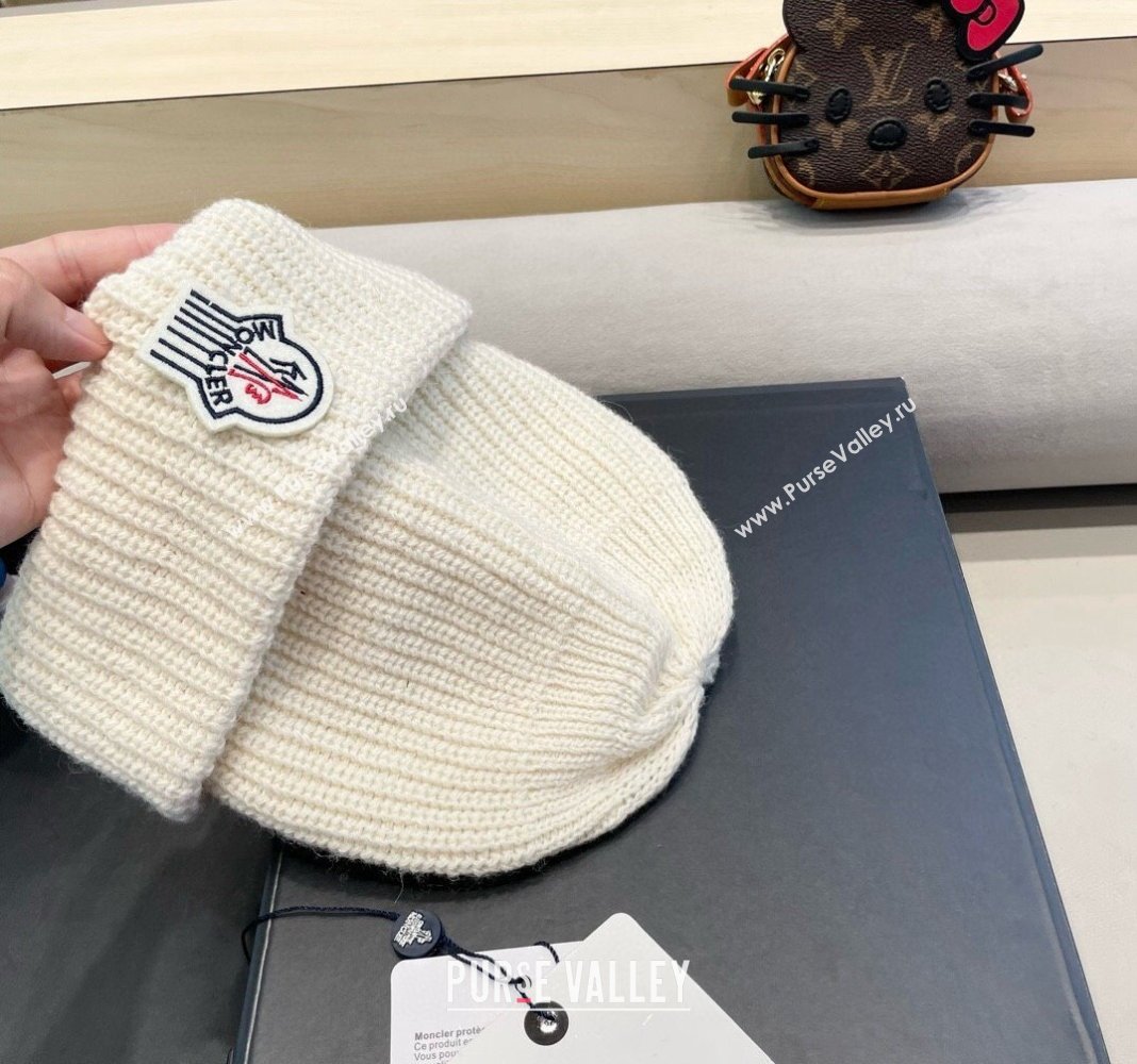 Moncler Knit Hat White 2024 1019024 (A-241019079)