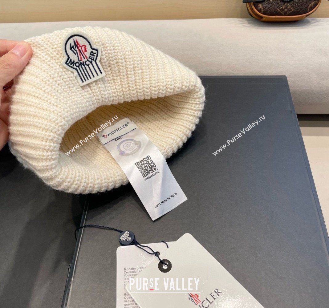 Moncler Knit Hat White 2024 1019024 (A-241019079)