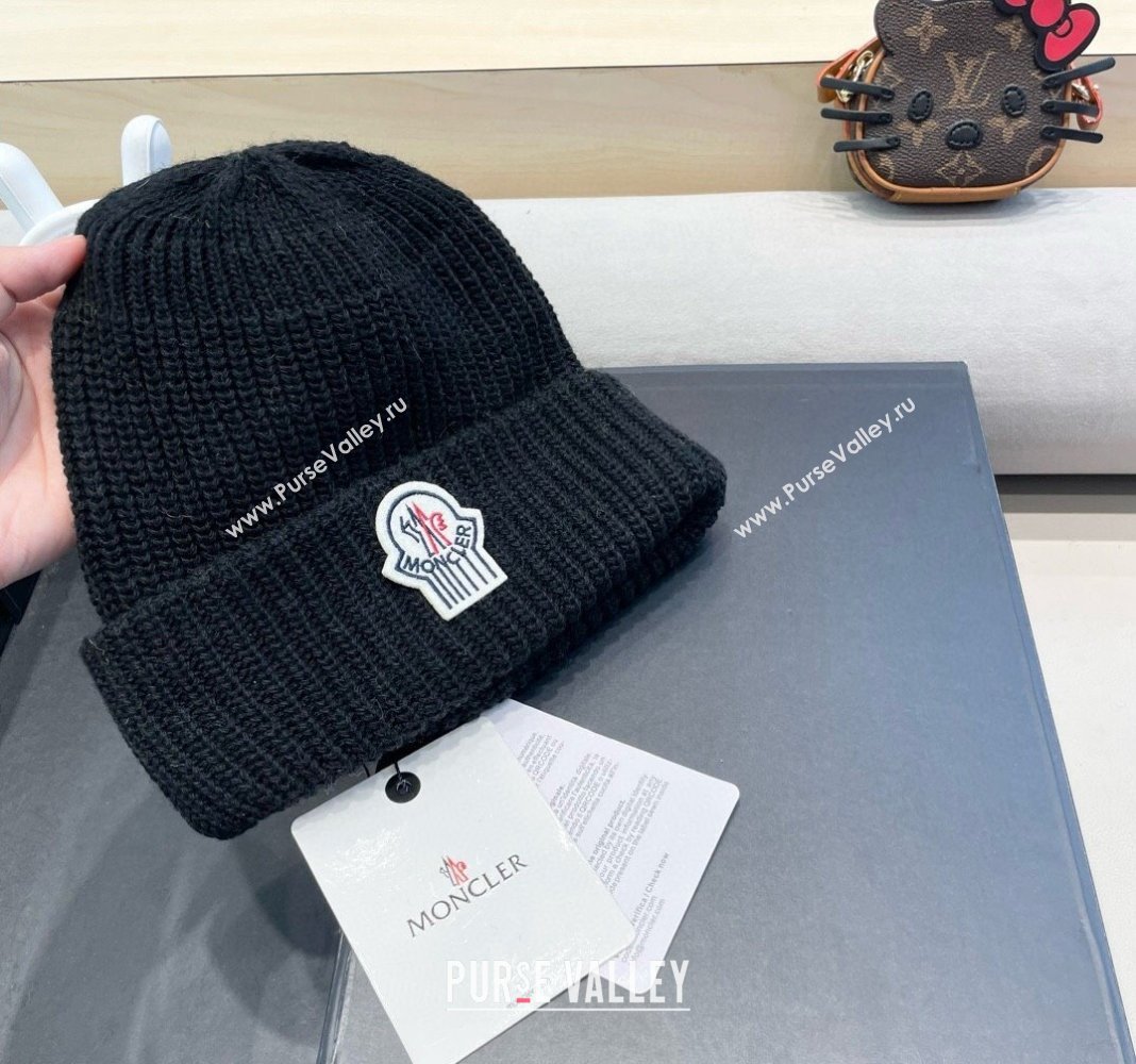 Moncler Knit Hat Black 2024 1019024 (A-241019081)