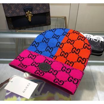 Gucci Colored Knit Hat Pink/Orange/Blue 1 2024 1019029 (A-241019093)