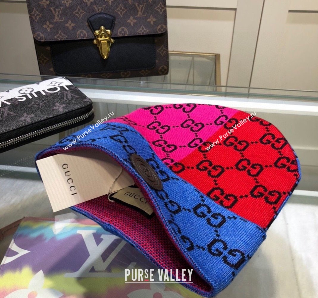 Gucci Colored Knit Hat Pink/Orange/Blue 2 2024 1019029 (A-241019094)