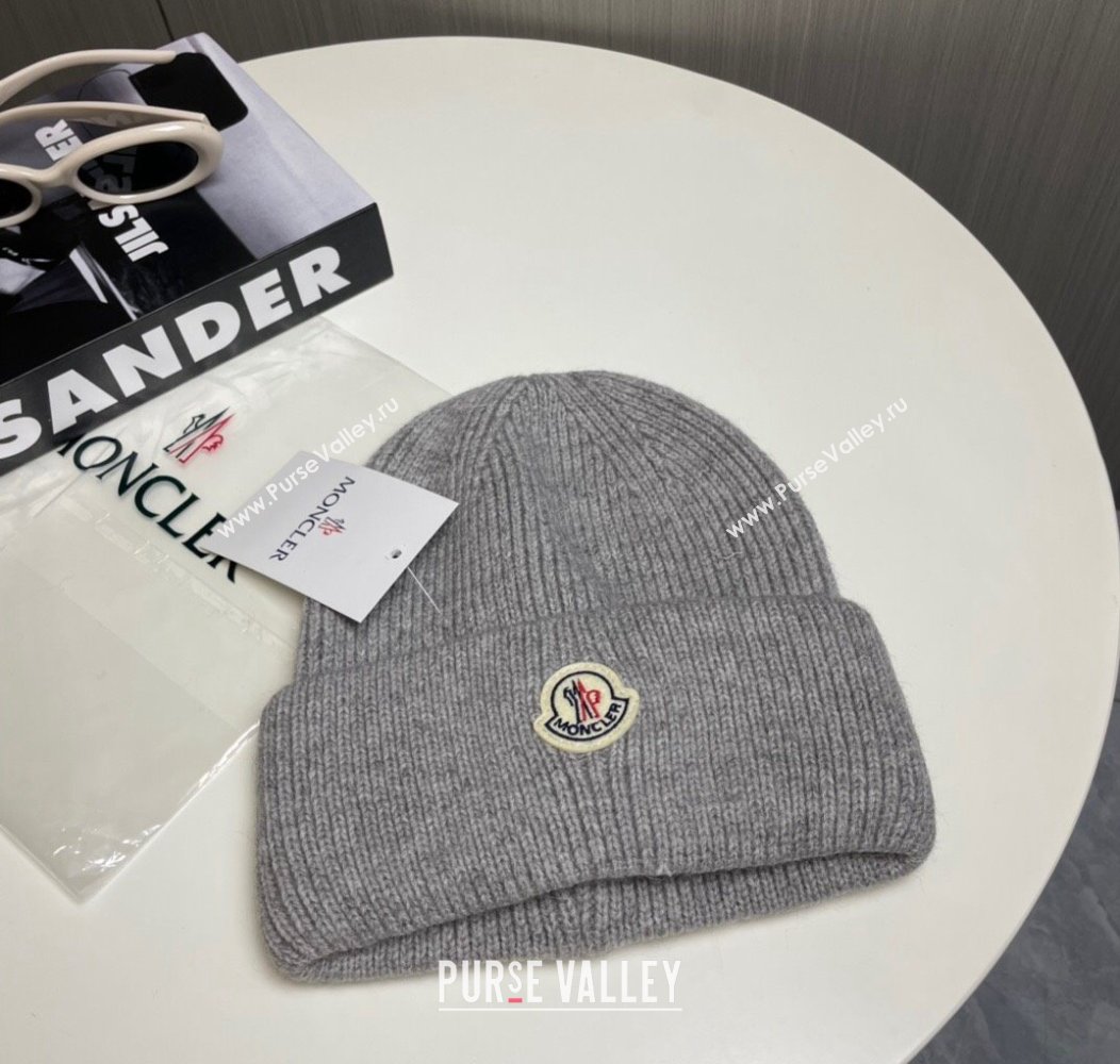 Moncler Knit Hat Grey 2024 1129 (A-241129003)