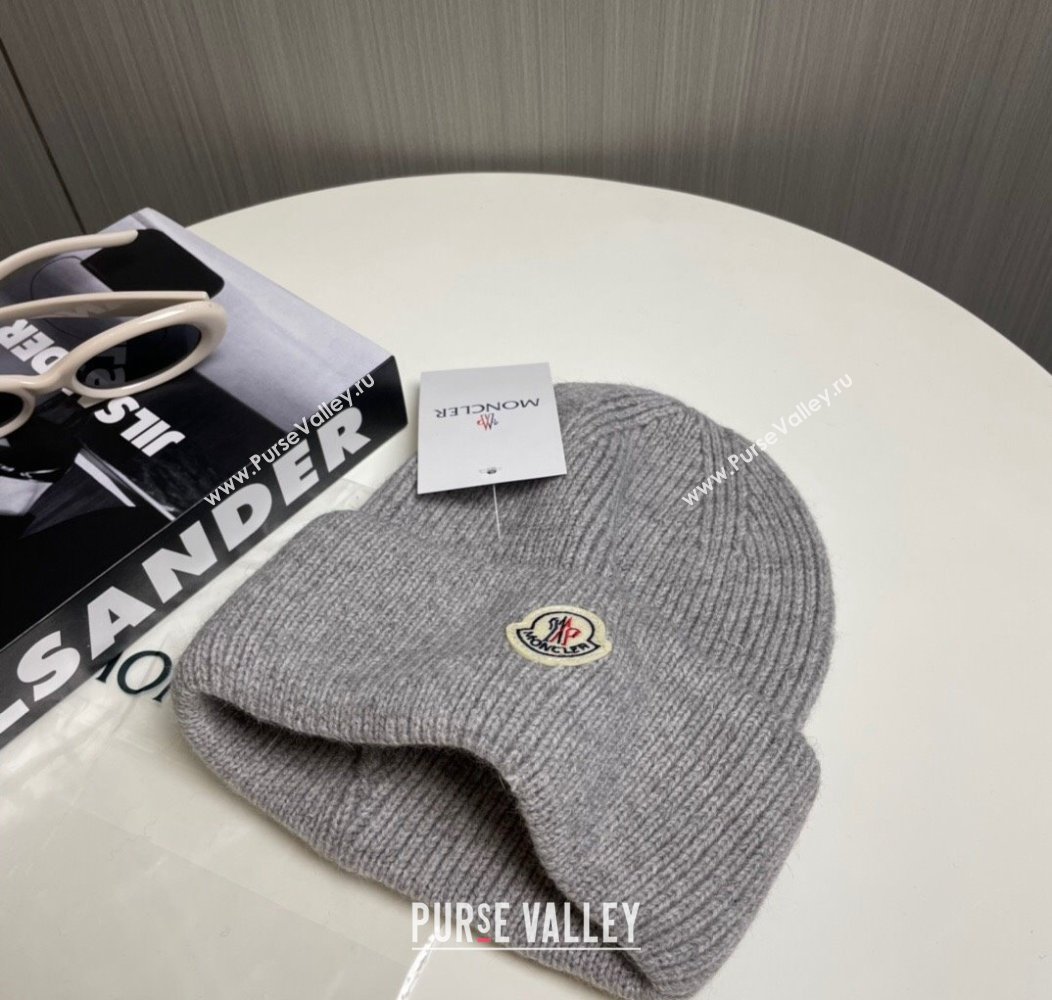 Moncler Knit Hat Grey 2024 1129 (A-241129003)