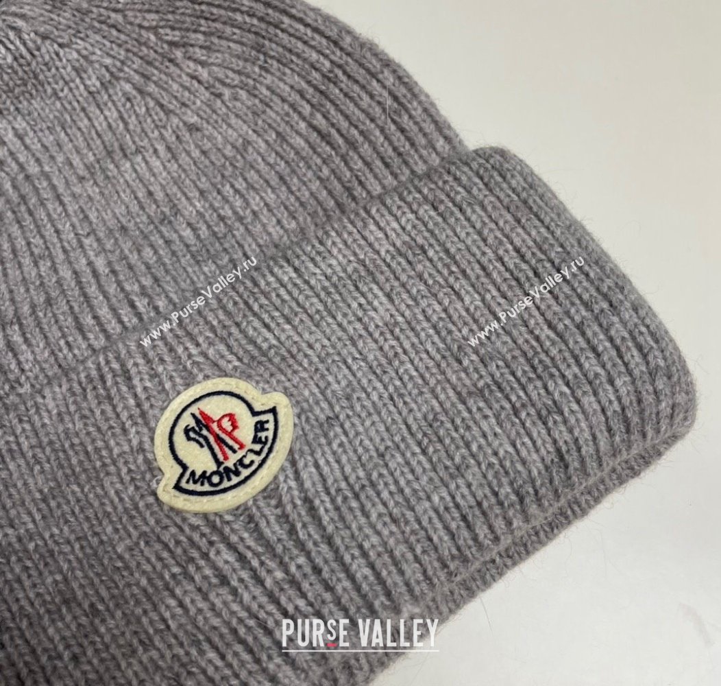 Moncler Knit Hat Grey 2024 1129 (A-241129003)