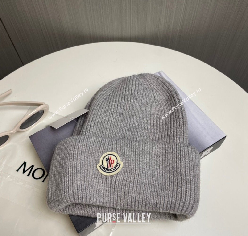 Moncler Knit Hat Grey 2024 1129 (A-241129003)