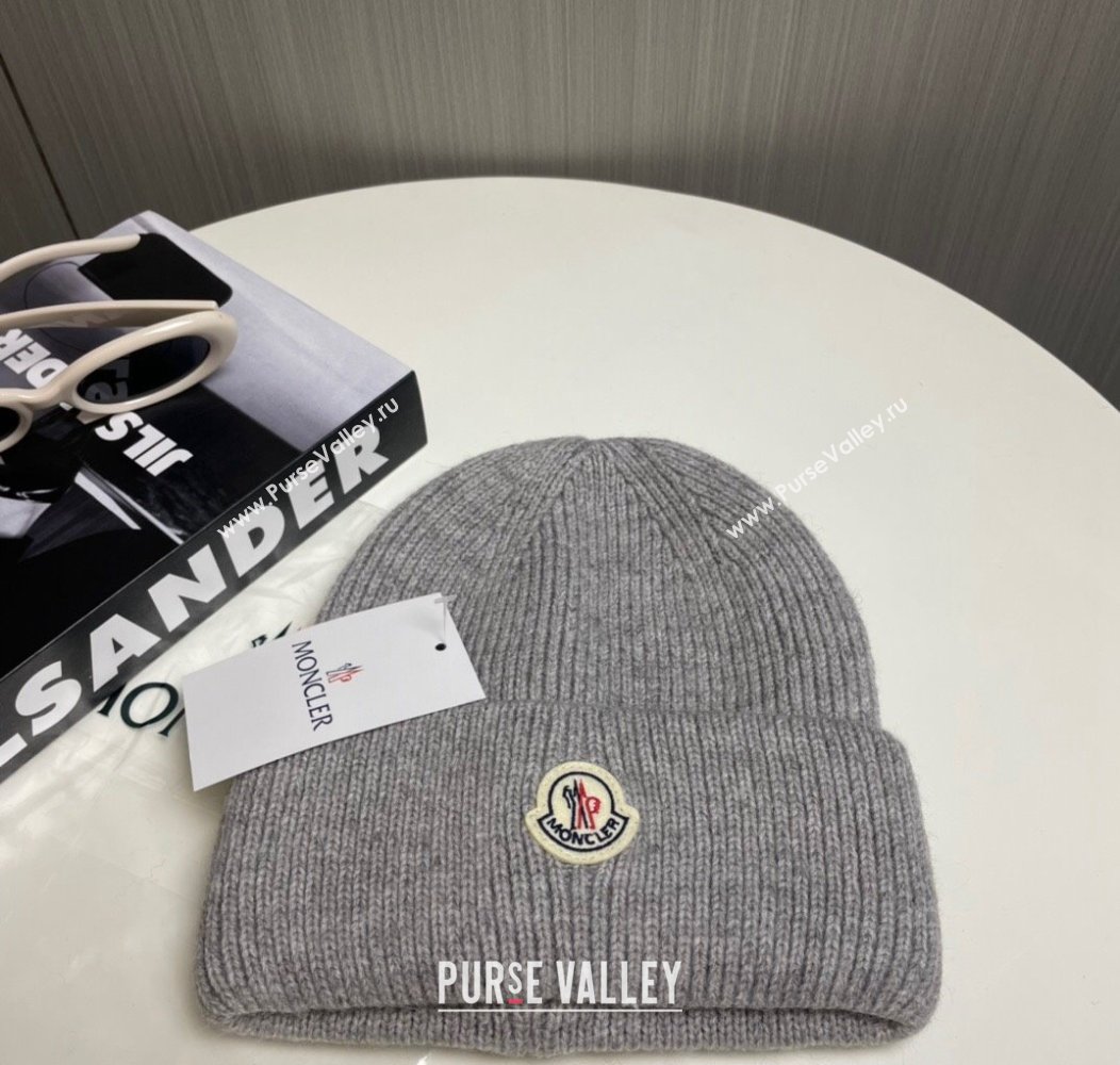 Moncler Knit Hat Grey 2024 1129 (A-241129003)