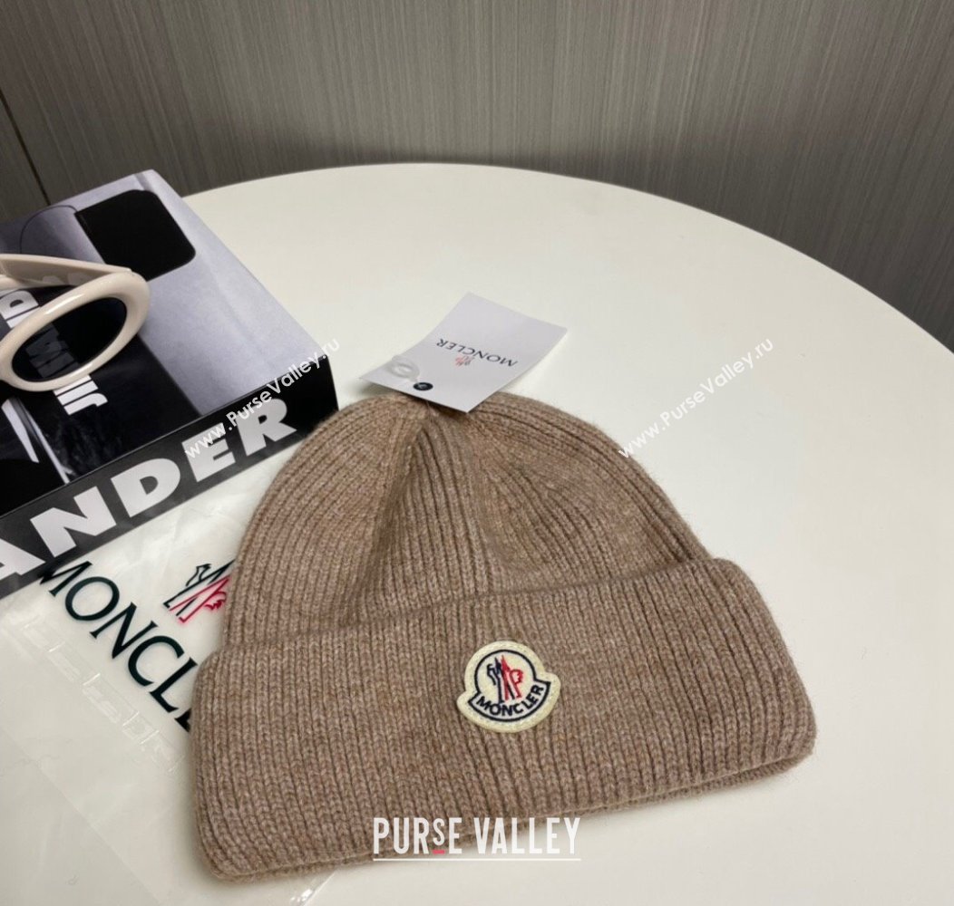 Moncler Knit Hat Beige 2024 1129 (A-241129004)