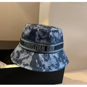 Dior Printed Bucket Hat Dark Blue 2024 1128 (XMN-241128090)