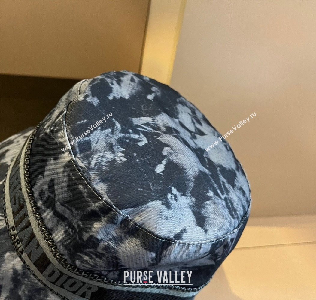 Dior Printed Bucket Hat Dark Blue 2024 1128 (XMN-241128090)