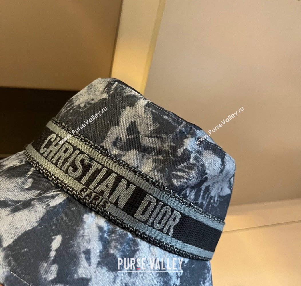 Dior Printed Bucket Hat Dark Blue 2024 1128 (XMN-241128090)