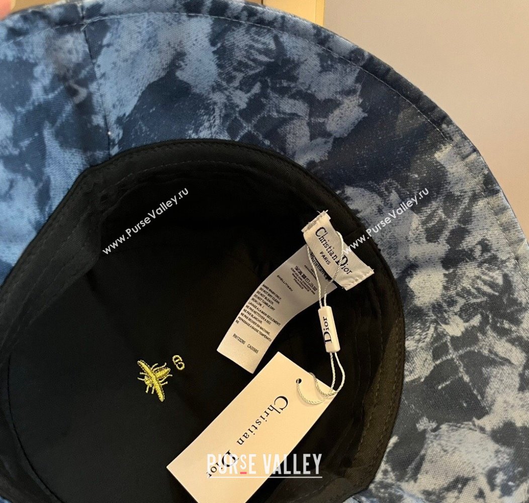 Dior Printed Bucket Hat Dark Blue 2024 1128 (XMN-241128090)