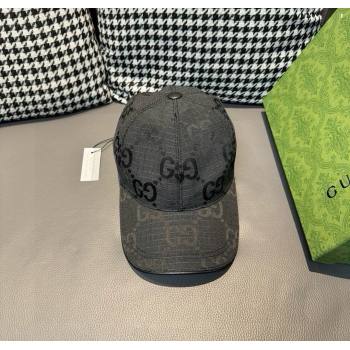 Gucci Maxi GG Canvas Baseball Hat Black 2024 1128 (XMN-241128109)