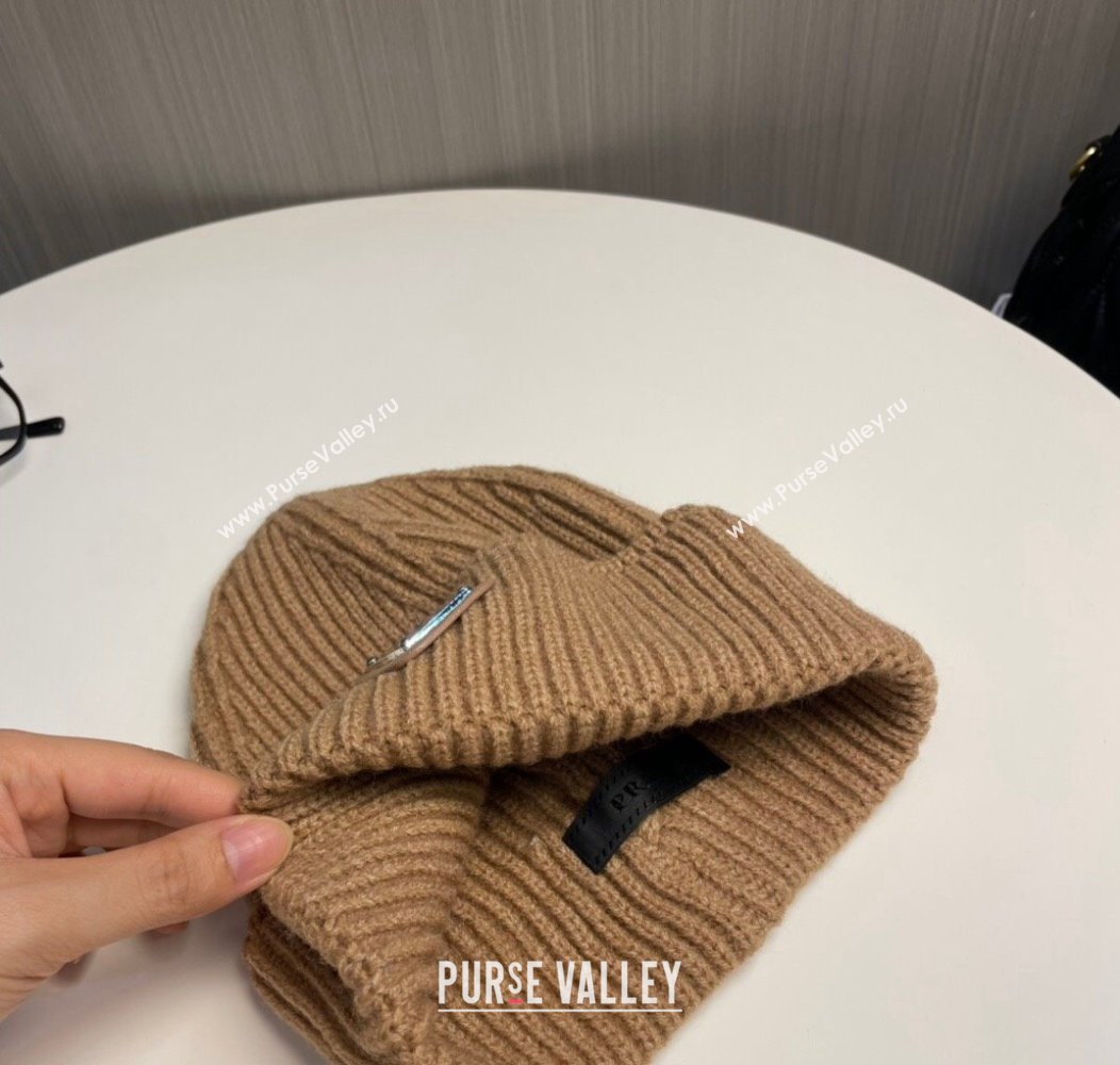 Prada Knit Hat Brown 2024 PR112801 (MAO-241128115)