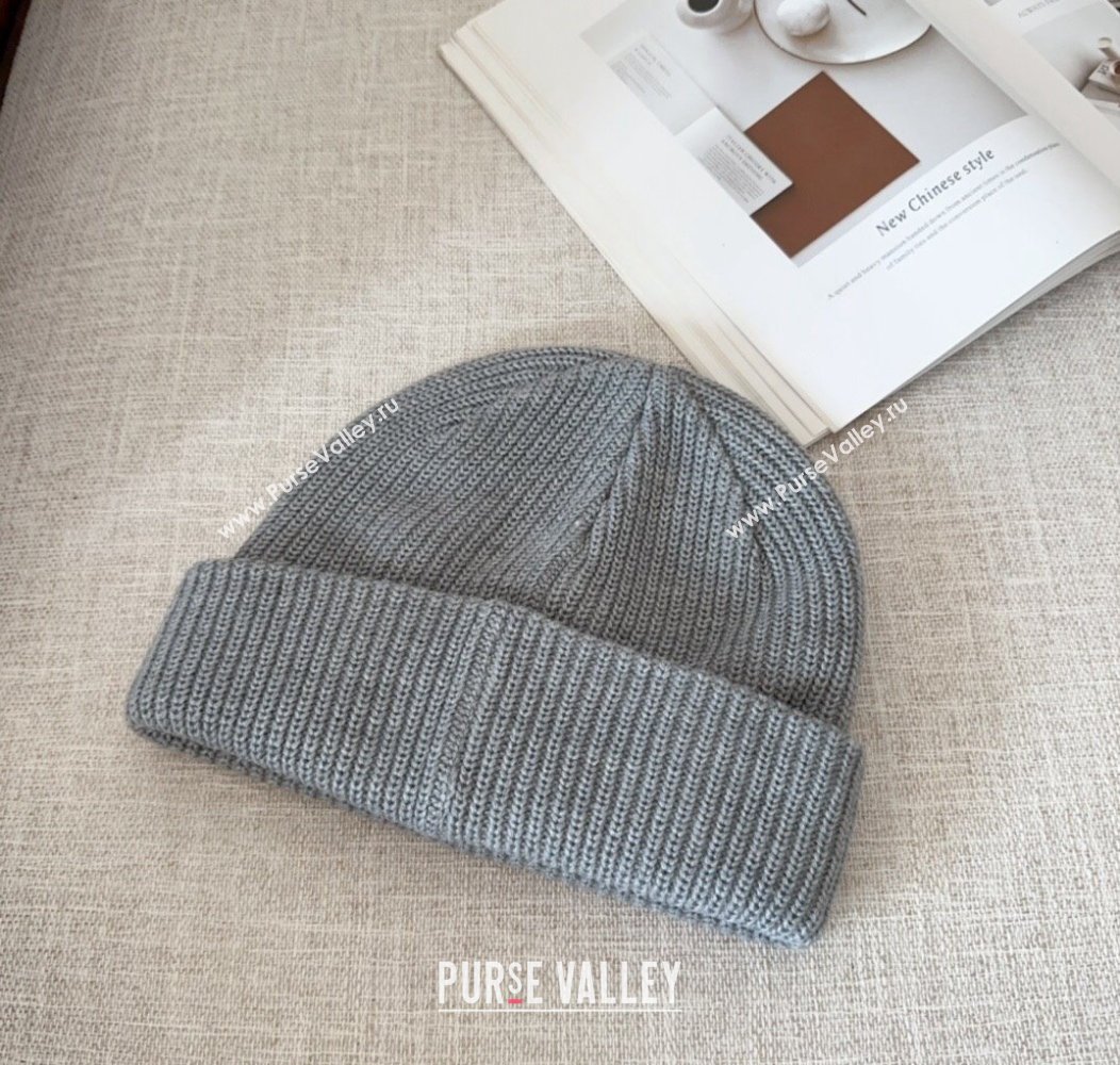 Prada Knit Hat Grey 2024 PR112802 (MAO-241128118)