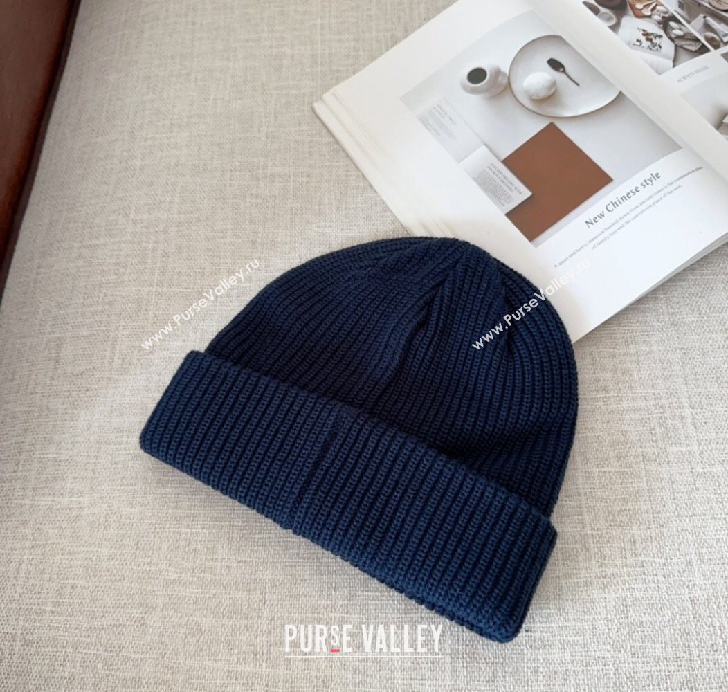 Prada Knit Hat Dark Blue 2024 PR112802 (MAO-241128120)