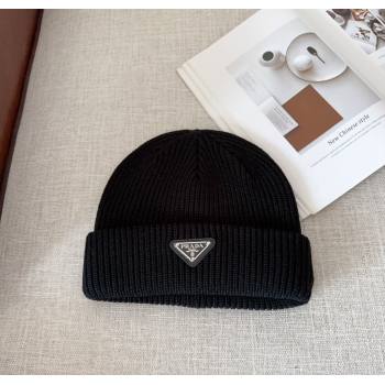 Prada Knit Hat Black 2024 PR112802 (MAO-241128121)