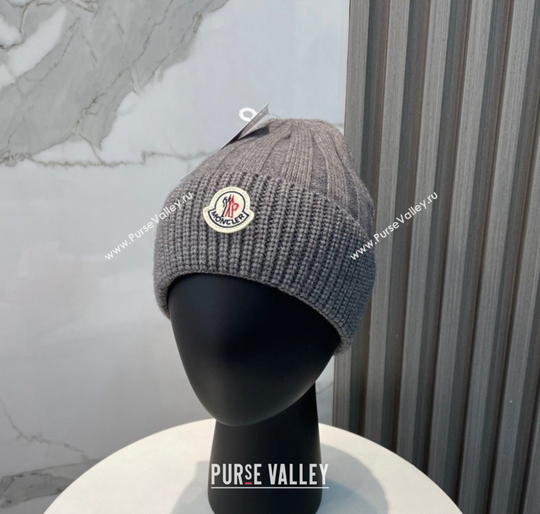 Moncler Knit Hat Dark Grey 2024 112801 (MAO-241128130)