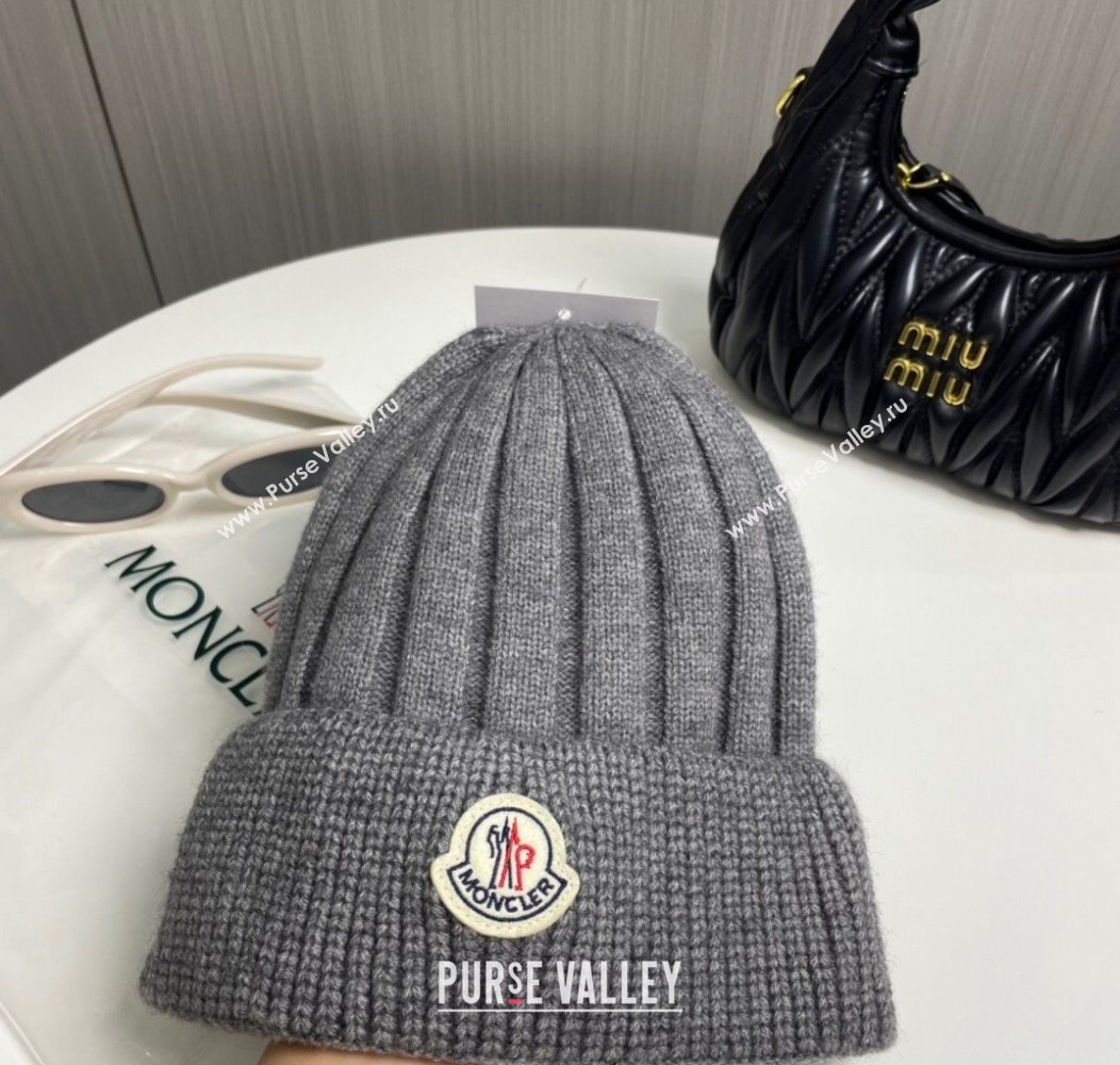 Moncler Knit Hat Dark Grey 2024 112801 (MAO-241128130)