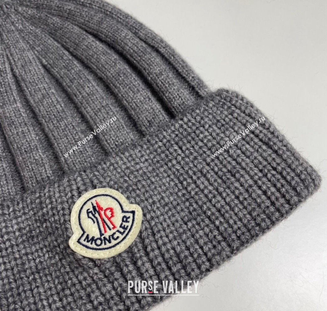 Moncler Knit Hat Dark Grey 2024 112801 (MAO-241128130)