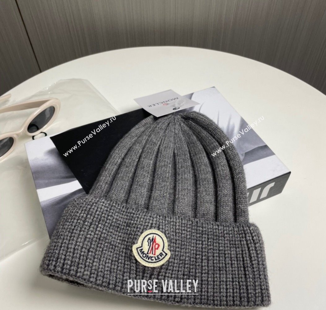 Moncler Knit Hat Dark Grey 2024 112801 (MAO-241128130)