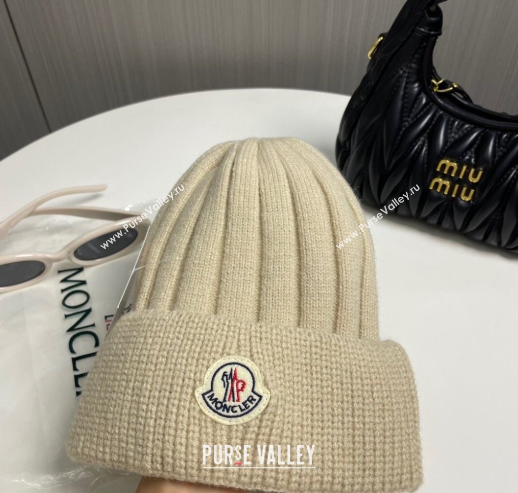 Moncler Knit Hat Beige 2024 112801 (MAO-241128133)