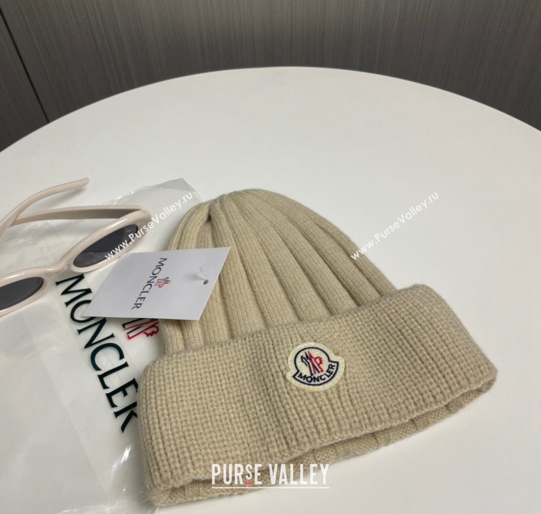 Moncler Knit Hat Beige 2024 112801 (MAO-241128133)