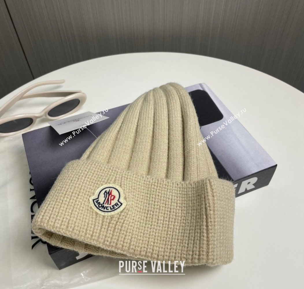 Moncler Knit Hat Beige 2024 112801 (MAO-241128133)