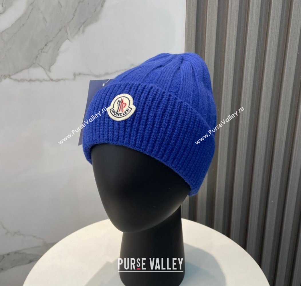 Moncler Knit Hat Blue 2024 112801 (MAO-241128134)