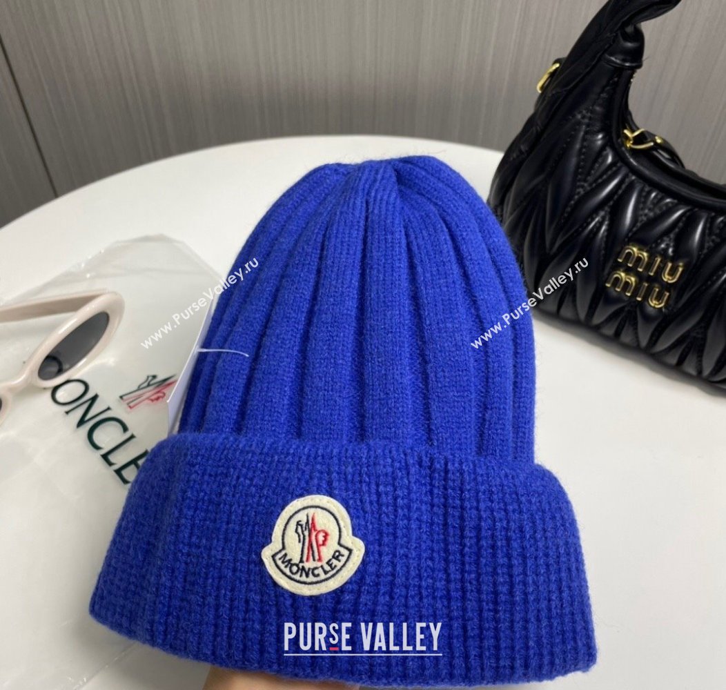 Moncler Knit Hat Blue 2024 112801 (MAO-241128134)