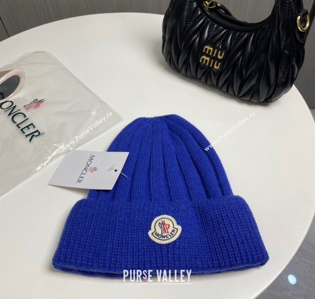 Moncler Knit Hat Blue 2024 112801 (MAO-241128134)