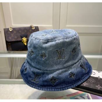 Louis Vuitton Denim Gradient Hat Blue 2024 1129 (MAO-241129007)