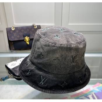 Louis Vuitton Denim Gradient Hat Grey 2024 1129 (MAO-241129008)