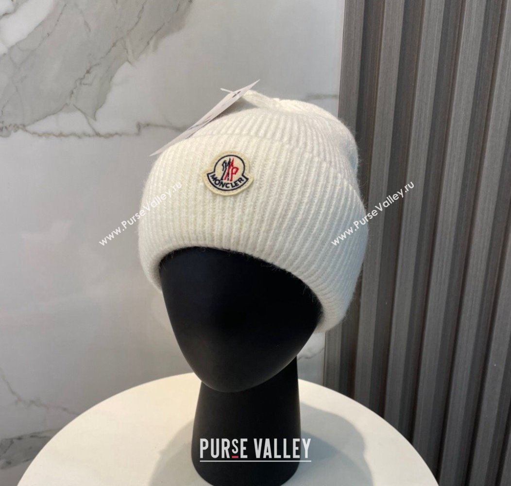 Moncler Knit Hat White 2024 1129 (A-241129002)