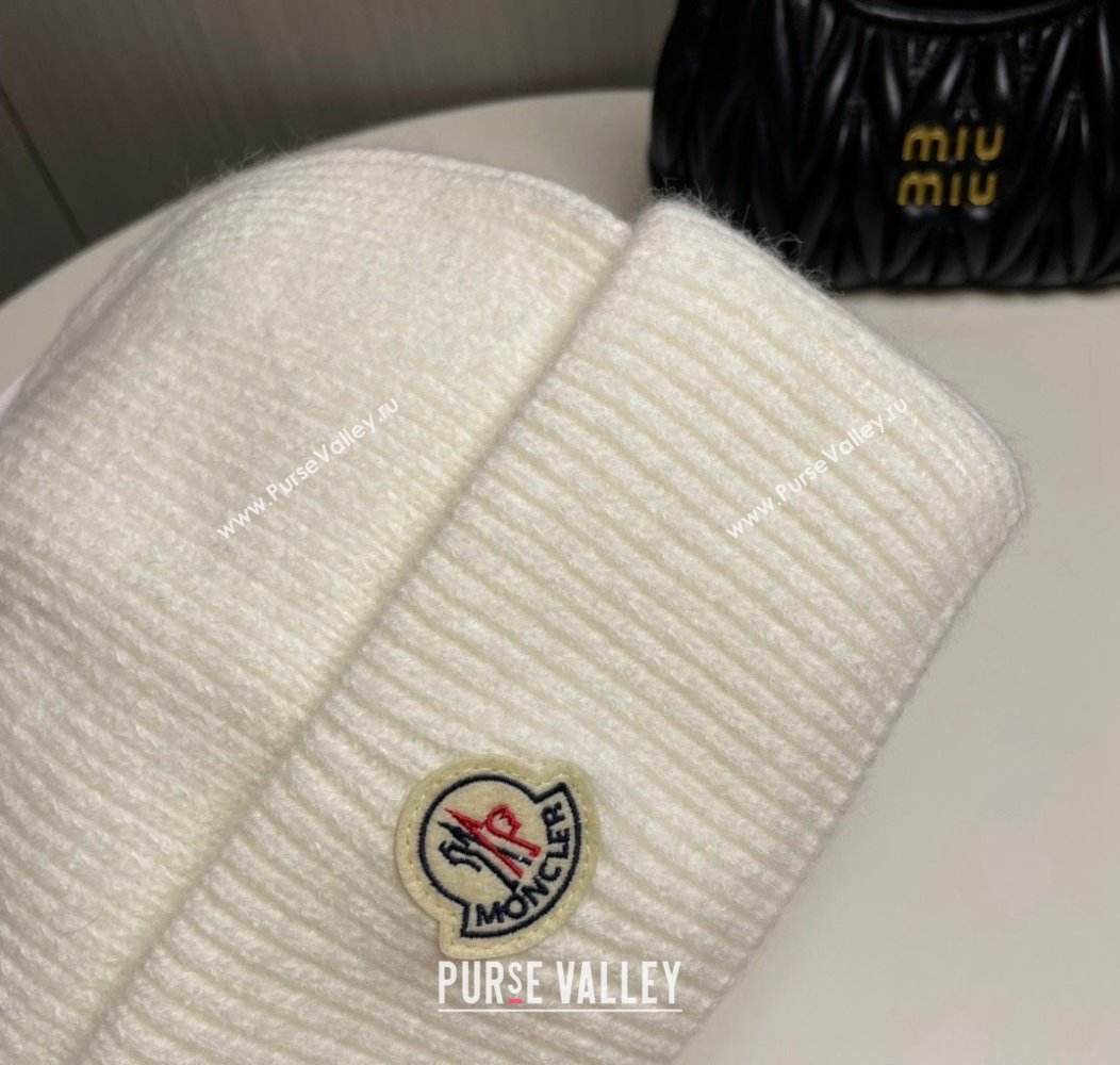 Moncler Knit Hat White 2024 1129 (A-241129002)