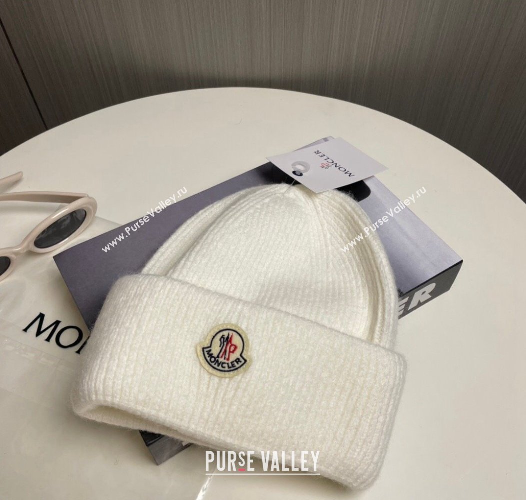 Moncler Knit Hat White 2024 1129 (A-241129002)