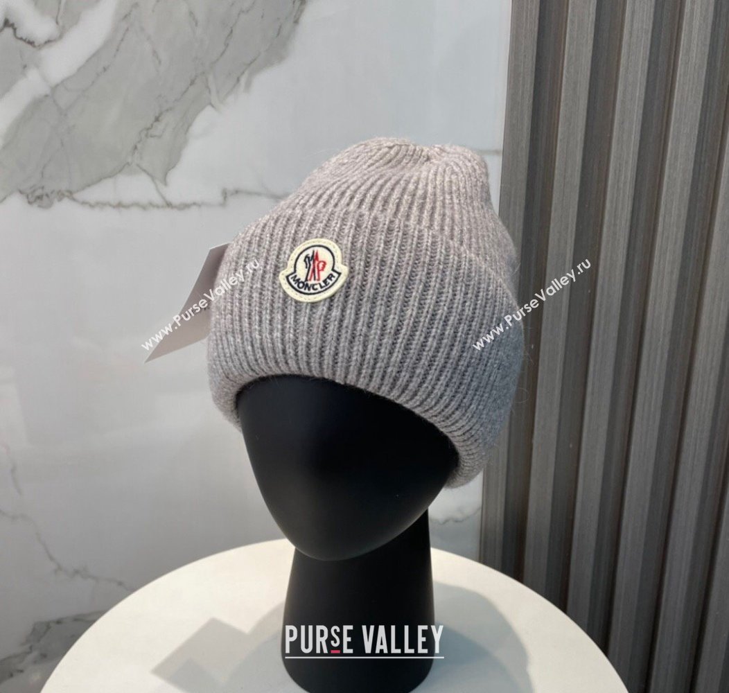 Moncler Knit Hat Grey 2024 1129 (A-241129003)