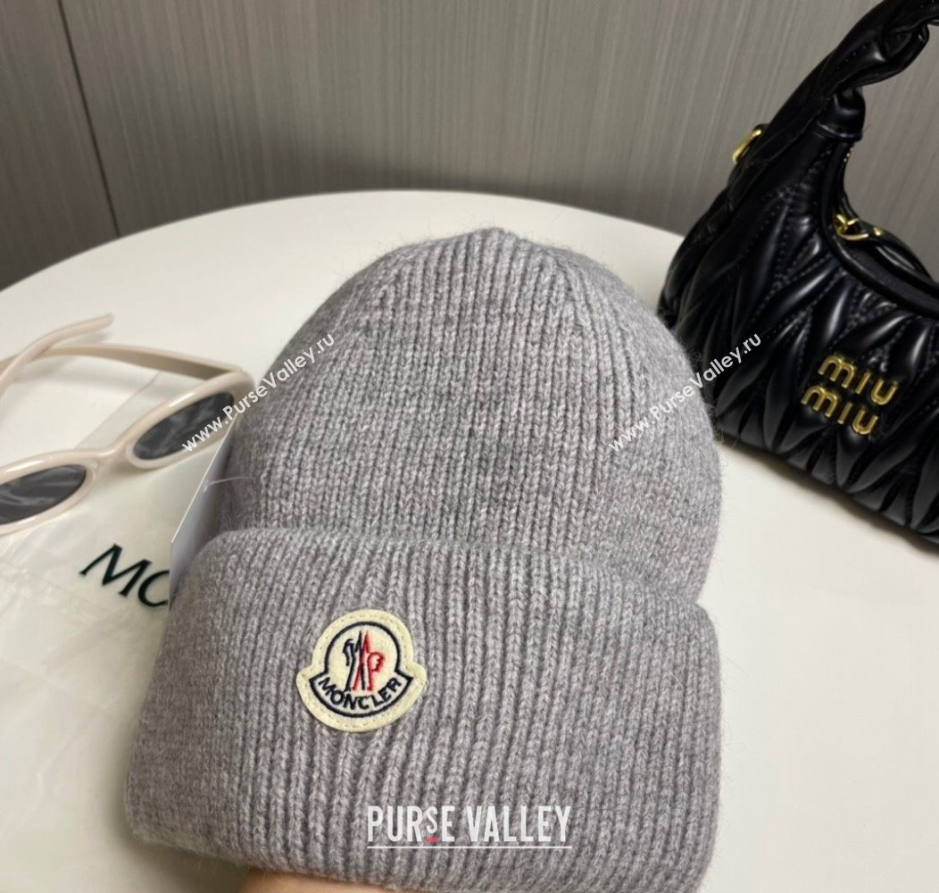 Moncler Knit Hat Grey 2024 1129 (A-241129003)