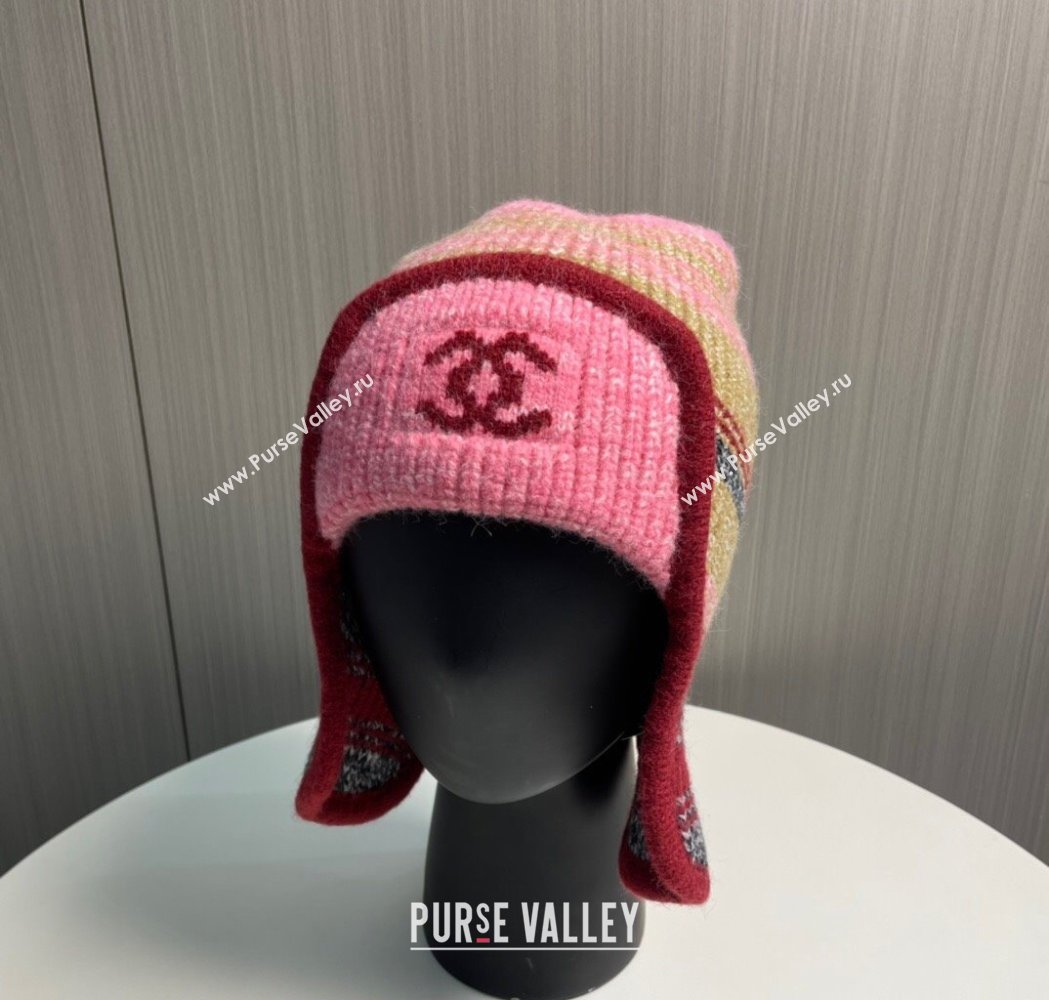 Chanel Snow Knit Chapka Hat Red 2025 0115 (XMN-250115005)