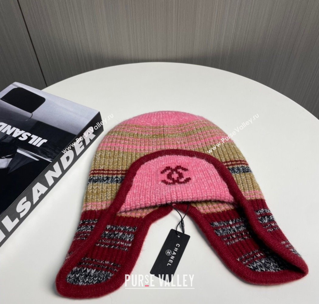 Chanel Snow Knit Chapka Hat Red 2025 0115 (XMN-250115005)