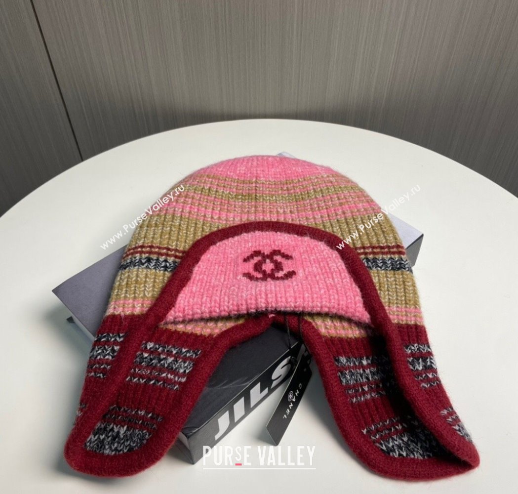 Chanel Snow Knit Chapka Hat Red 2025 0115 (XMN-250115005)