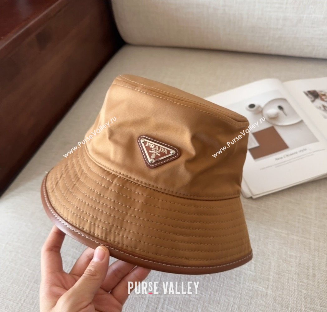 Prada Nylon Bucket Hat Brown 2025 0115 (MAO-250115008)