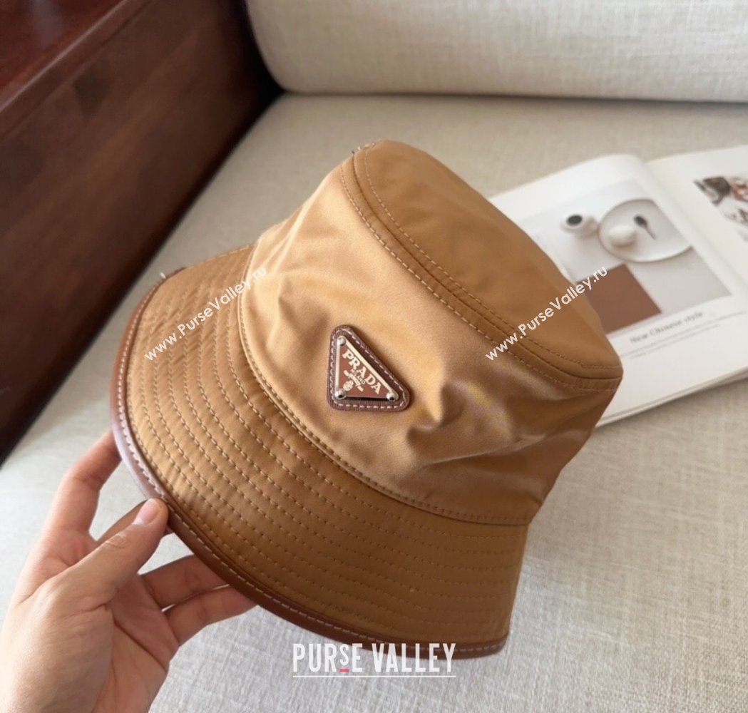 Prada Nylon Bucket Hat Brown 2025 0115 (MAO-250115008)