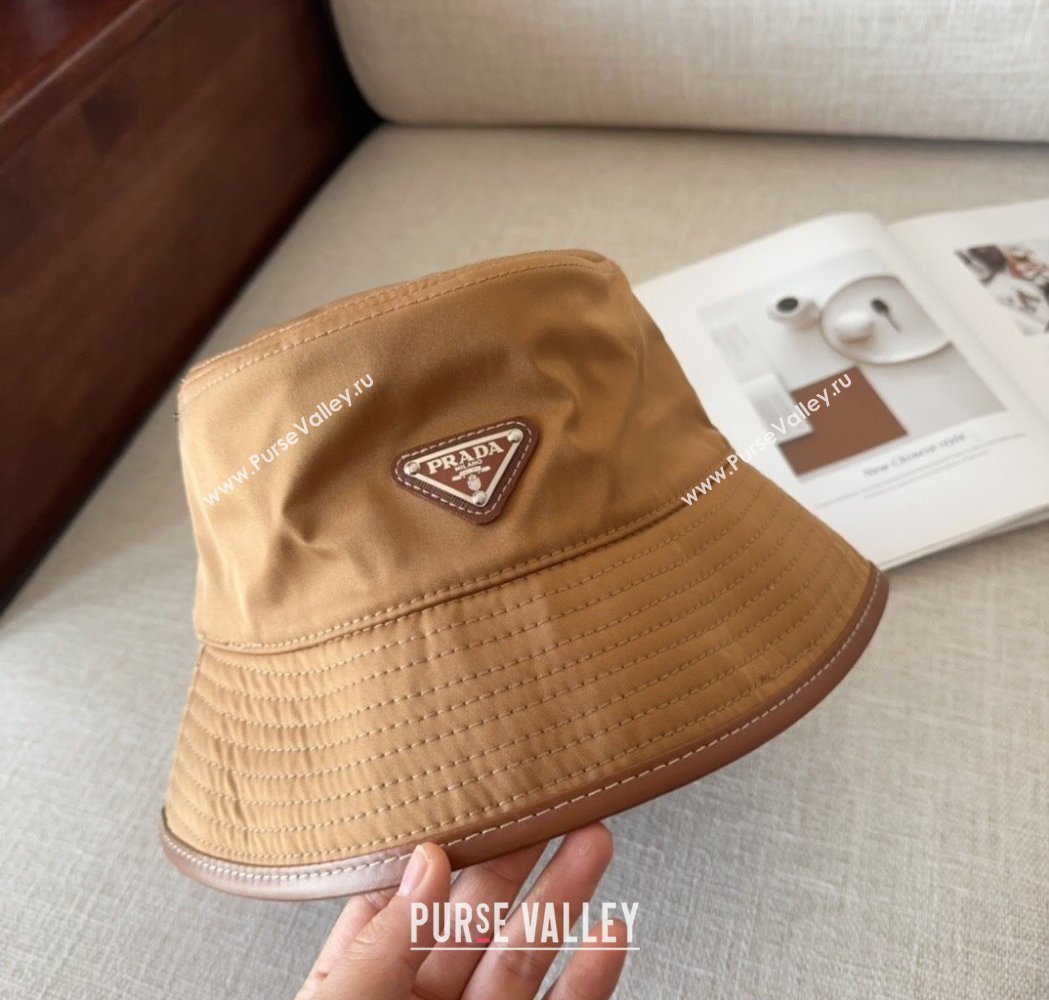 Prada Nylon Bucket Hat Brown 2025 0115 (MAO-250115008)