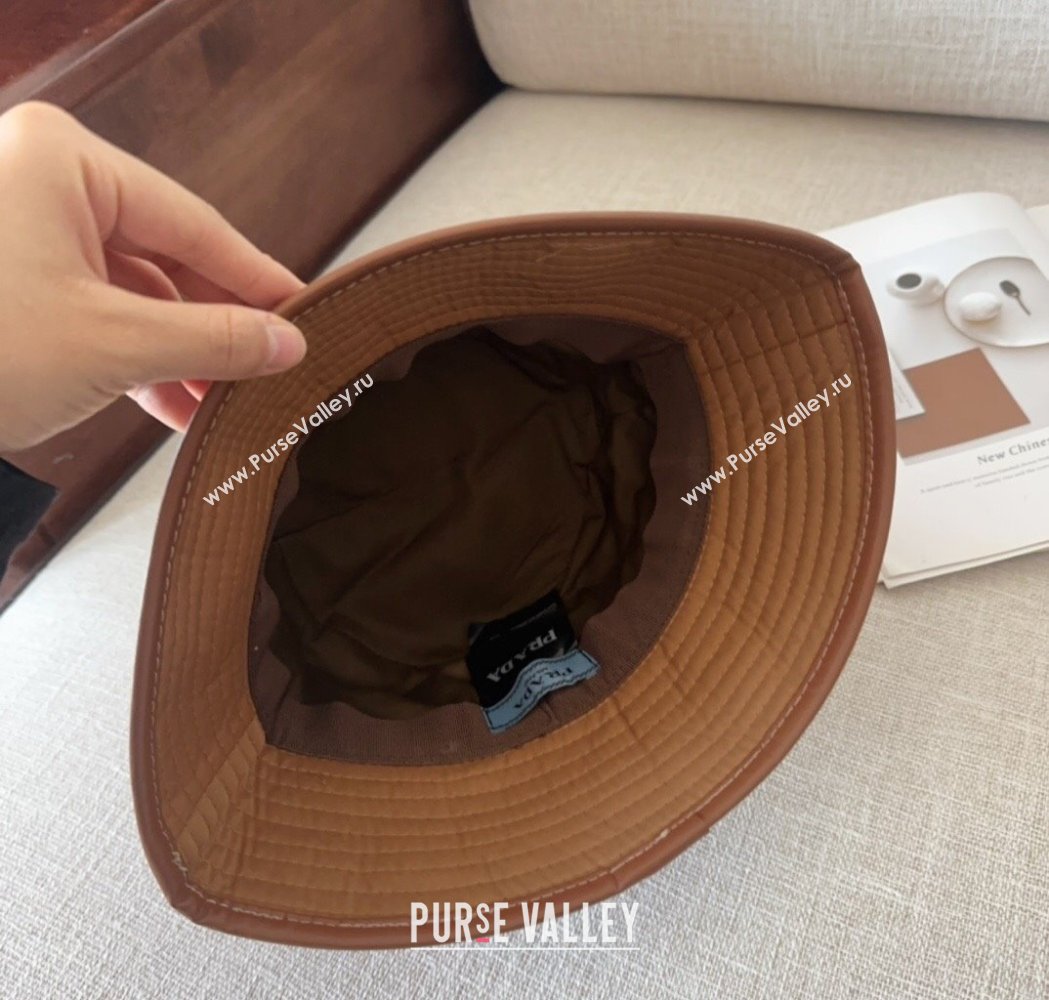 Prada Nylon Bucket Hat Brown 2025 0115 (MAO-250115008)