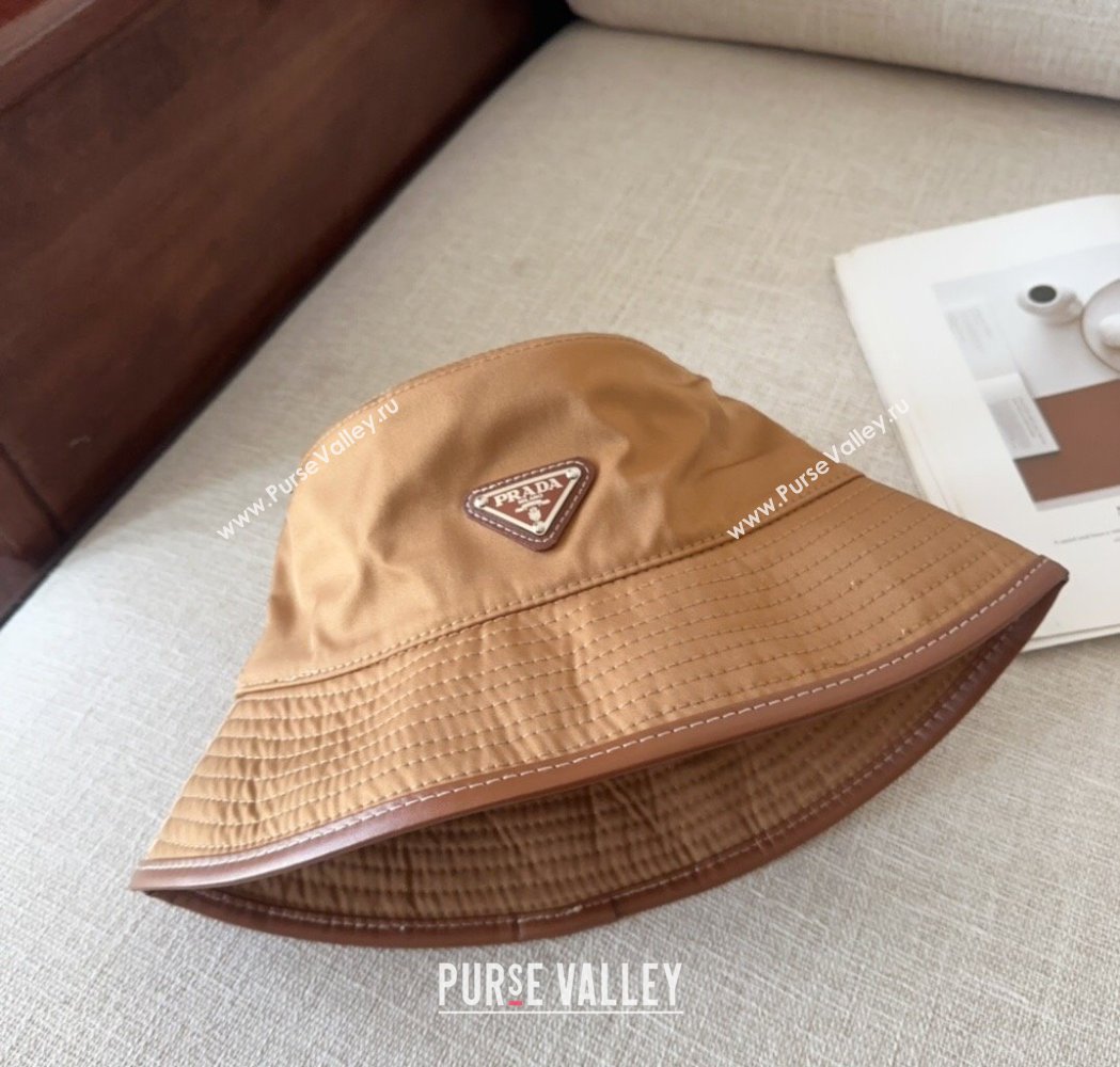 Prada Nylon Bucket Hat Brown 2025 0115 (MAO-250115008)