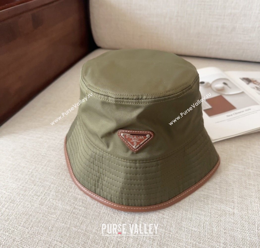 Prada Nylon Bucket Hat Green 2025 0115 (MAO-250115010)