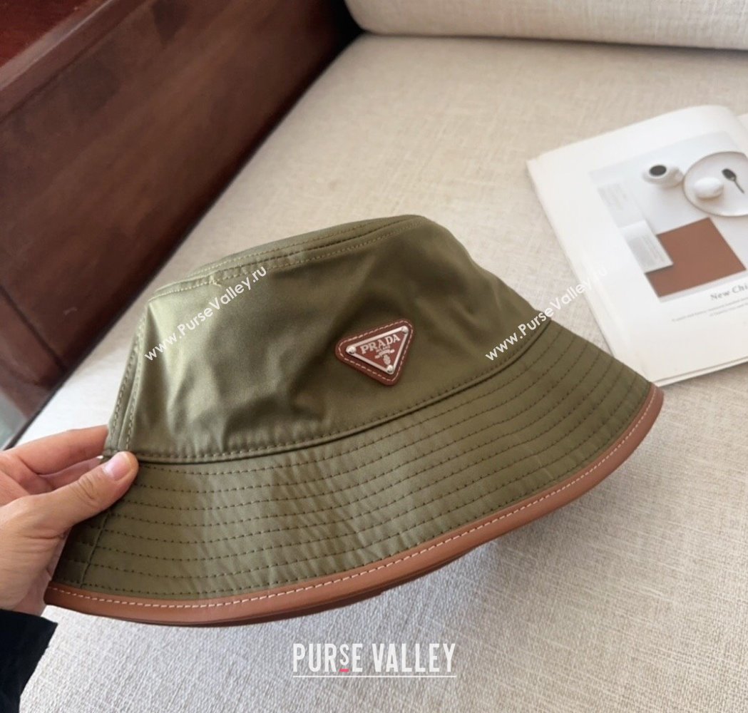 Prada Nylon Bucket Hat Green 2025 0115 (MAO-250115010)