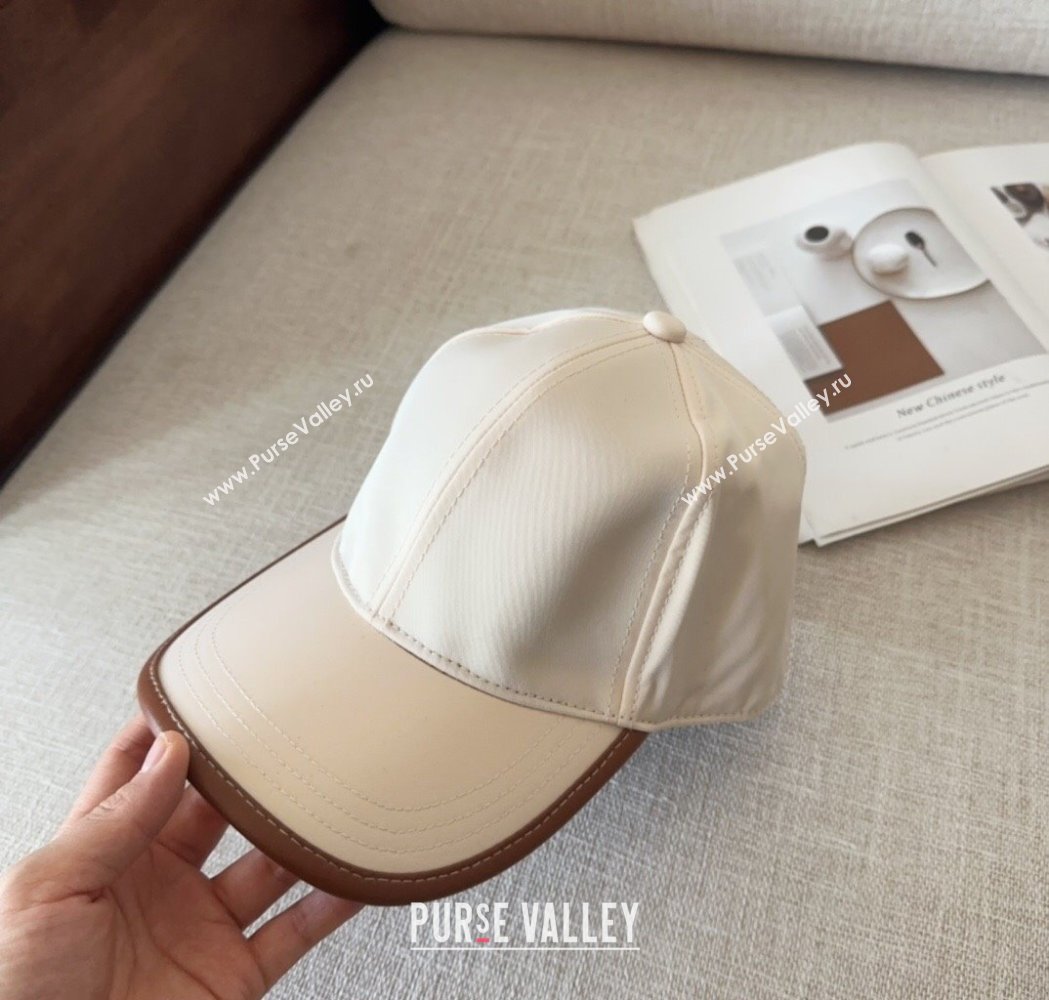Prada Nylon Baseball Hat White 2025 0115 (MAO-250115011)