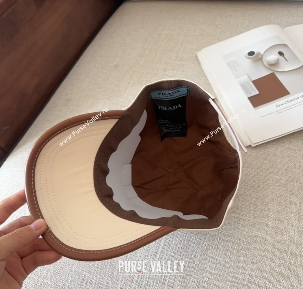 Prada Nylon Baseball Hat White 2025 0115 (MAO-250115011)