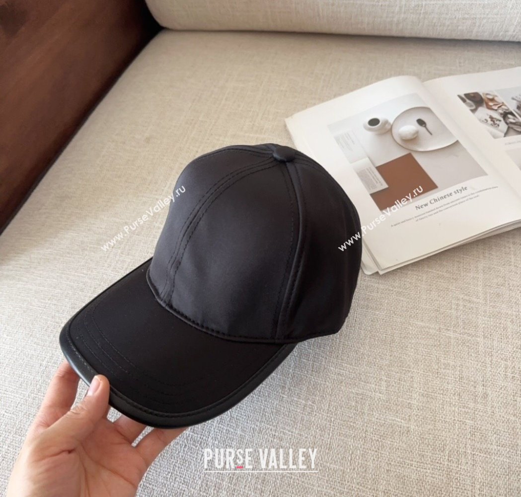Prada Nylon Baseball Hat Black 2025 0115 (MAO-250115012)
